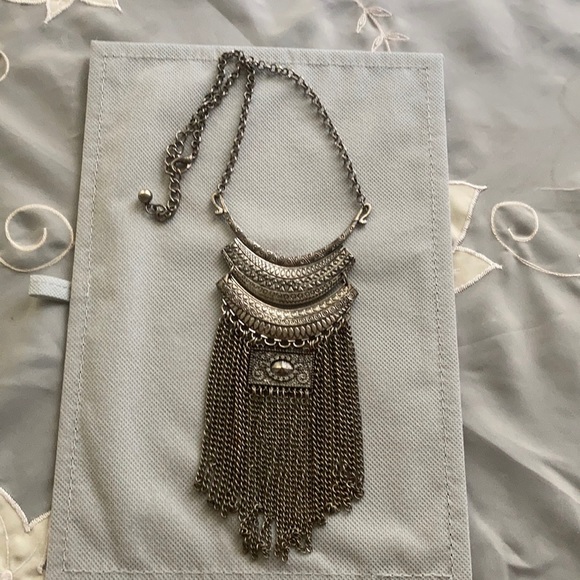 Statement Fringe Necklace - Picture 1 of 5